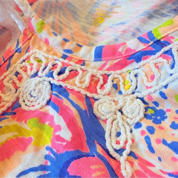 New Lilly Pulitzer Holly Top in Shell of a Time | Size S | Summer Vacation Beach - Picture 6 of 7